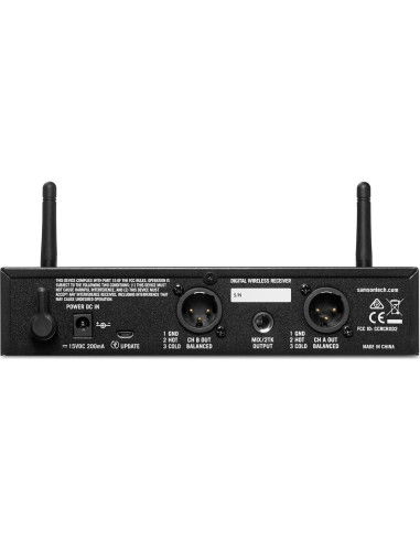 Sistema Inalámbrico Digital Samson Concert XD2 - 2 Canales