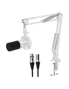 Micrófono Dinámico MAONO PD200X con Iluminación RGB y Control USB