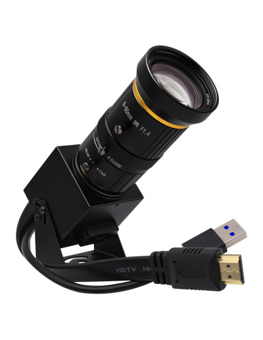 Cámara HDMI USB 4K 60fps SVPRO con Lente Telefoto 5-50mm