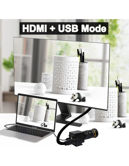 Cámara HDMI USB 4K 60fps SVPRO con Lente Telefoto 5-50mm