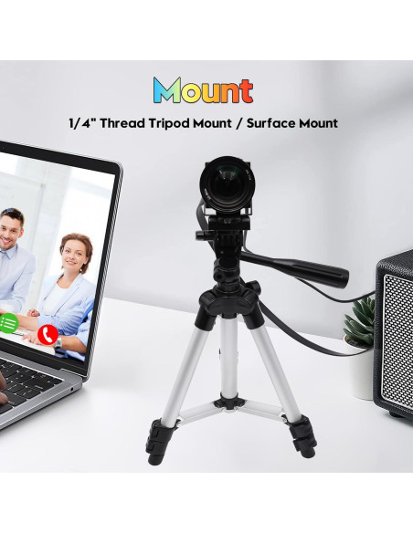 Cámara HDMI USB 4K 60fps SVPRO con Lente Telefoto 5-50mm