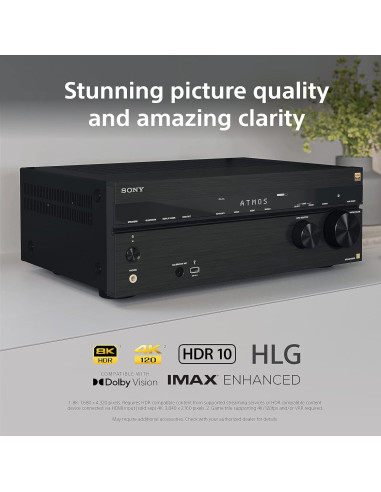 Receptor A/V Sony STR-AN1000 7.2 Canales 8K Dolby Atmos