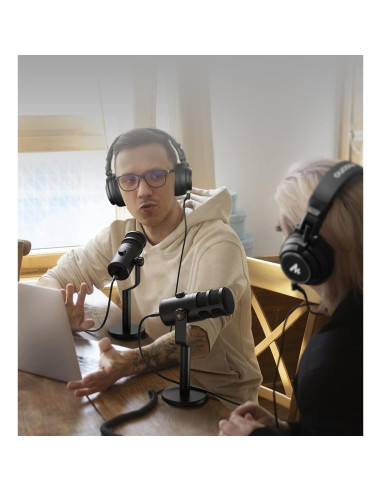 Micrófono Dinámico USB MAONO PD100U con Control de Ganancia