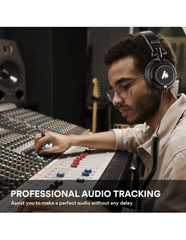 Micrófono Dinámico XLR MAONO PD100S con Auriculares MH601