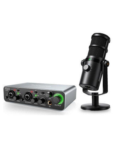 Interfaz de Audio USB MAONO PS22 con Micrófono XLR 24bit/192kHz
