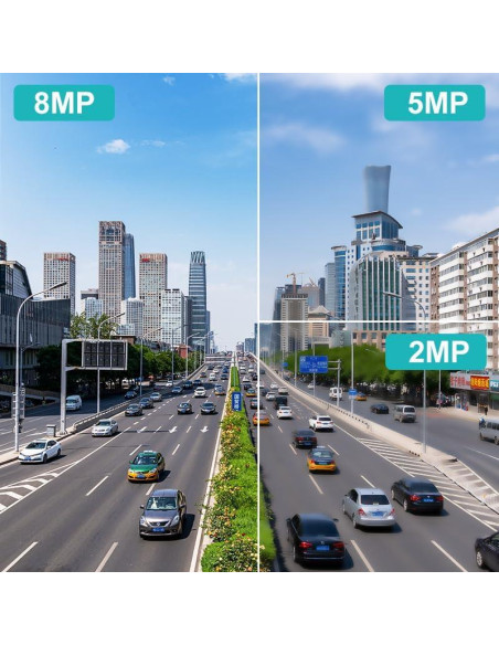 Cámara IP Microseven 4K 8MP Dúo WiFi 2.4/5GHz con Audio