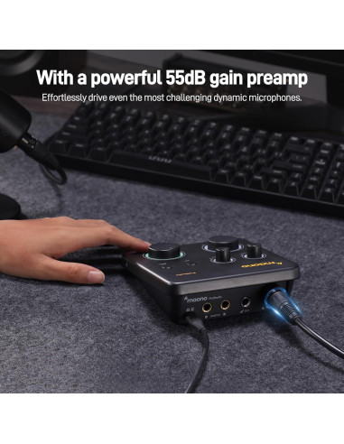 Interfaz de Audio USB MAONO PS22 Lite 24-bit/192kHz XLR