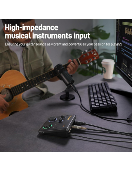 Interfaz de Audio USB MAONO PS22 Lite 24-bit/192kHz XLR