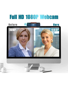 Cámara Web UrbanX FHD 2K con Micrófono y USB para Laptop 2