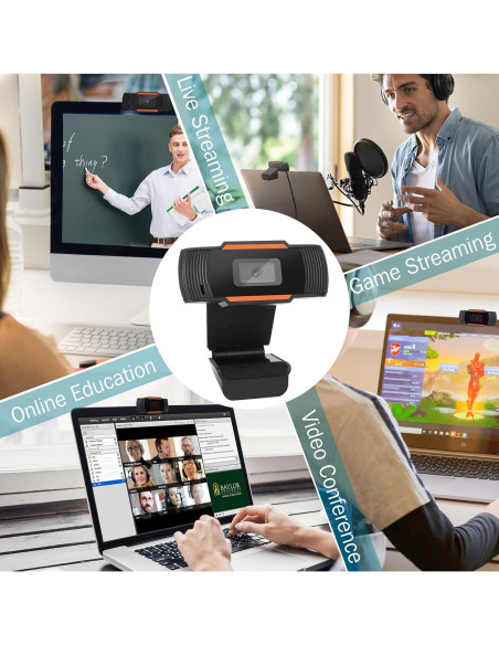 Cámara Web UrbanX FHD 2K con Micrófono y Privacidad USB