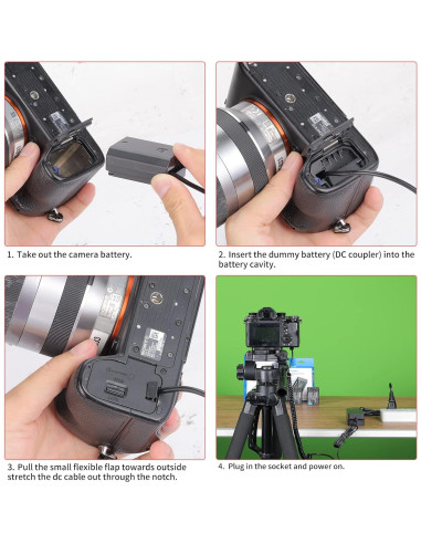 Kit Batería Dummy King Ma NP-FZ100 para Cámaras Sony