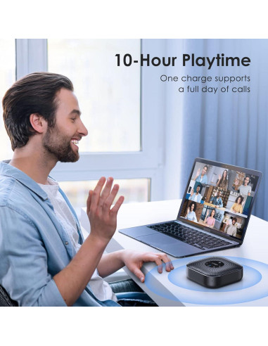 Webcam 4K EMEET S800 + Altavoz Bluetooth M0 Plus