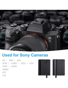 Adaptador de Alimentación FOMITO NP-FZ100 USB-C para Cámara Sony 2