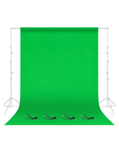 Fondo Verde EMART 2.44x3.05m Tela para Fotografía y Streaming