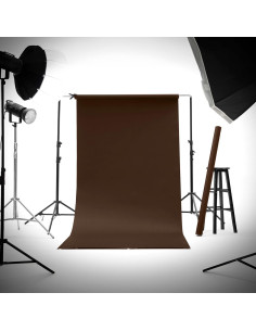 Fondo de Papel Sin Costuras Kate 135cm x 5m Marrón Coco 2