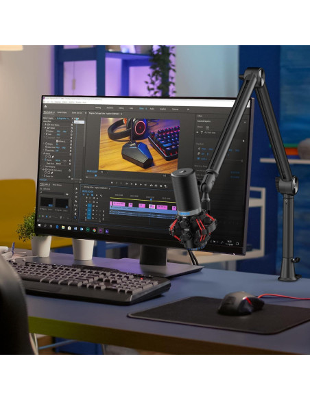 Micrófono USB CMTECK XM630 para PC, Streaming y Podcasting