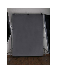 Fondo Fotográfico Microfibra Kate 1.8m x 2.7m Gris 2