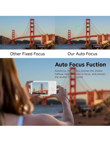 Cámara Digital Compacta SMARTKLIK 44MP FHD 4K Zoom 16x