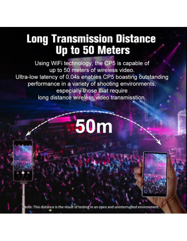 Monitor de Vlog CP5 Lite 5" FHD 1080P con Control Remoto