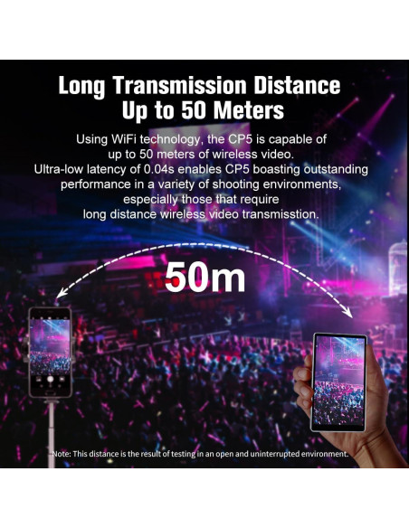 Monitor de Vlog CP5 Lite 5" FHD 1080P con Control Remoto