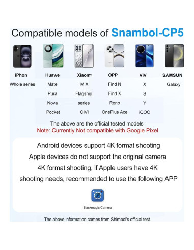 Monitor de Vlog CP5 Lite 5" FHD 1080P con Control Remoto