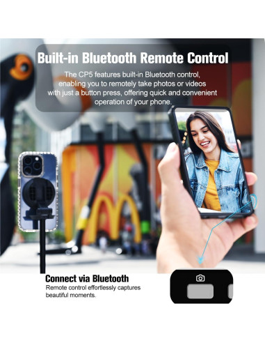 Monitor de Vlog CP5 Lite 5" FHD 1080P con Control Remoto