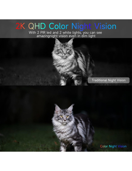 Cámara de Seguridad Inalámbrica ELECCTV 2K QHD Exterior IP65