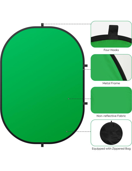 Fondo de Pantalla Verde y Azul Reversible 2 en 1 SEDGEWIN 1.99kg