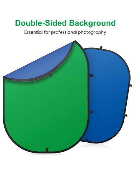 Fondo de Pantalla Verde y Azul Reversible 2 en 1 SEDGEWIN 1.99kg