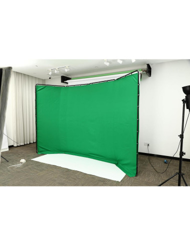 Fondo Verde Grande Ajustable Blisiour 2.4m x 4m para Fotografía