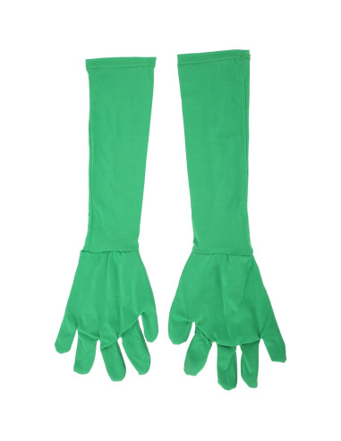 Guantes de Pantalla Verde Chromakey 2 Piezas Seda de Leche