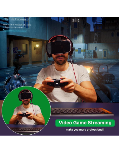 Kit de Fondo Verde 2.4x2.2m CludPark con Soporte Ajustable