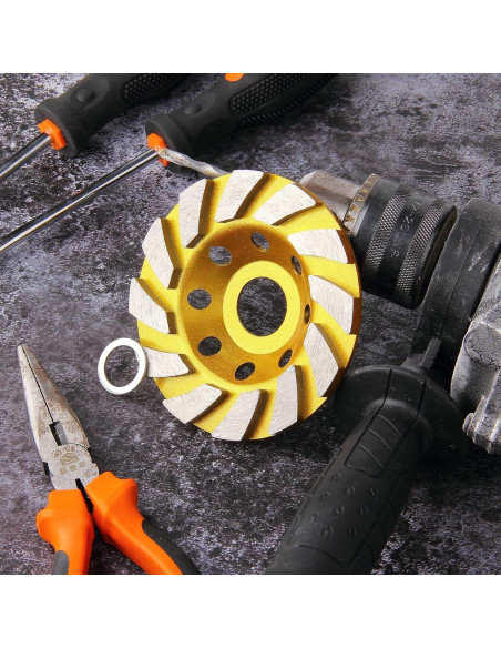 Ruedas de Amolar de Diamante HRLORKC 10 cm 2 Piezas para Concreto