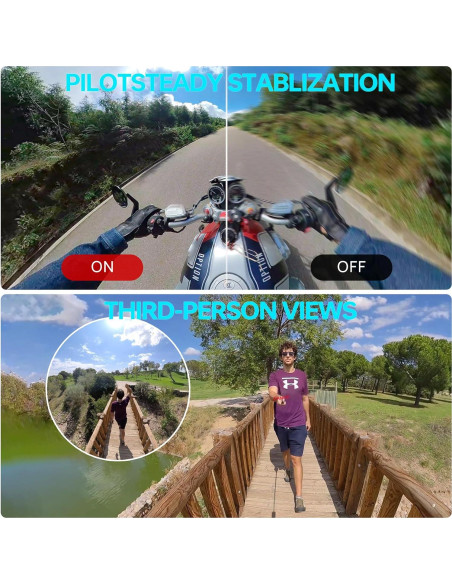 Cámara 360 PANOX V2 para Motocicleta 72MP 5.7K GPS Android 10 Cámara 360 PANOX V2 para Motocicleta 72MP 5.7K GPS Android 10