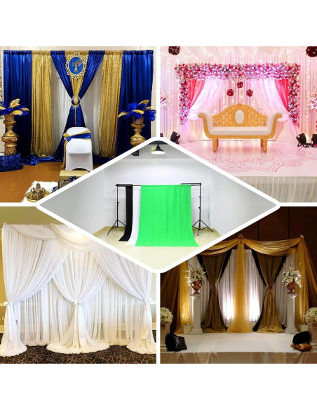 Soporte de fondo ajustable Efavormart 3 en 1 2.44x3.05m