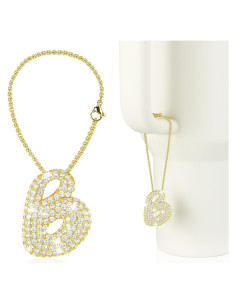 Cadena de Letra Brillante Mokoart para Vaso Stanley 40 oz