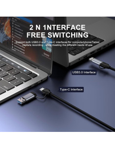 Tarjeta de Captura de Video GKEAPZA HDMI a USB 3.0 4K 1080P 60FPS 2