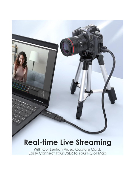 Tarjeta de Captura de Video LENTION VC20 4K HDMI a USB-C