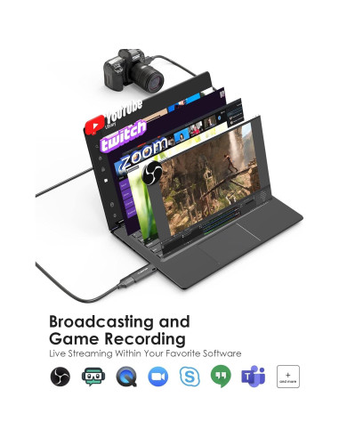 Tarjeta de Captura de Video LENTION VC20 4K HDMI a USB-C