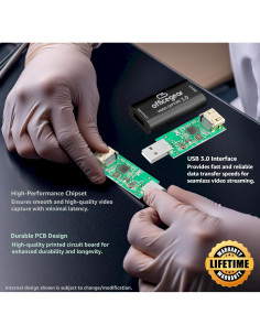 Tarjeta de Captura de Video HDMI 4K OfficeGear OGHDCAP3 1080P 60fps 2