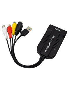 Tarjeta de Captura USB 2.0 HDSUNWSTD 4K HDMI AV S-Video