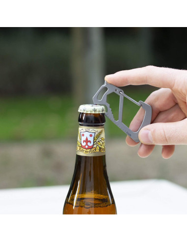 Multiherramienta Carabiner Northwall Titanio 12 en 1 Ligera