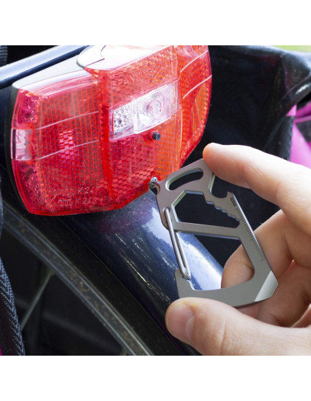 Multiherramienta Carabiner Northwall Titanio 12 en 1 Ligera