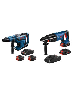Martillo Rotativo Bosch GBH18V-45CK24 18V 1-7/8" + 1" 2 Baterías