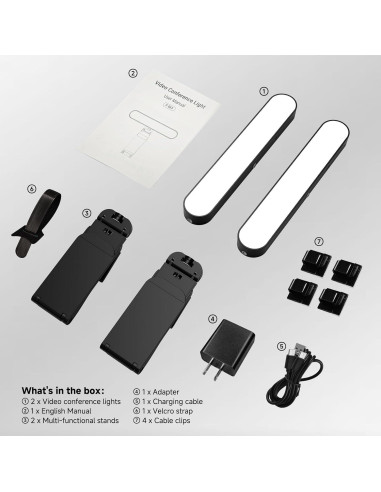 Kit de Iluminación LED Doble para Videoconferencias GegonC