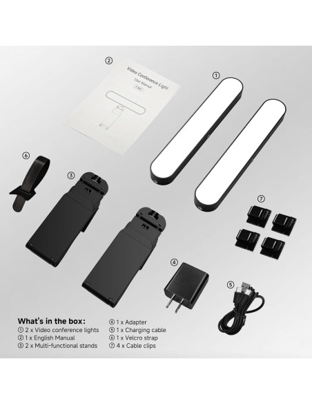 Kit de Iluminación LED Doble para Videoconferencias GegonC