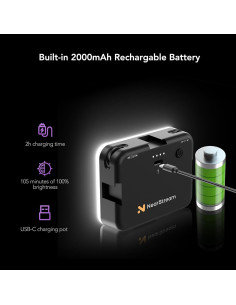 Luz de Streaming LED NearStream SL10B con Brillo Ajustable 2