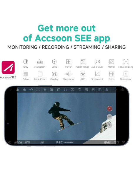 Accsoon SeeMo Pro Adaptador de Captura HDMI/SDI para iOS