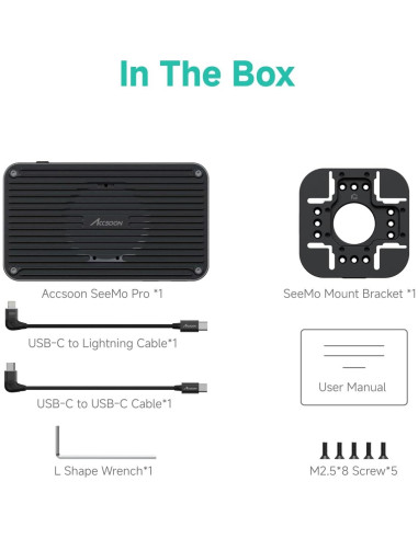 Accsoon SeeMo Pro Adaptador de Captura HDMI/SDI para iOS
