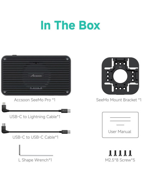 Accsoon SeeMo Pro Adaptador de Captura HDMI/SDI para iOS